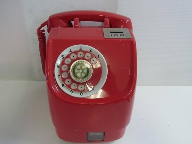 昭和 レトロ 赤電話 公衆電話 綺麗　SALE！！