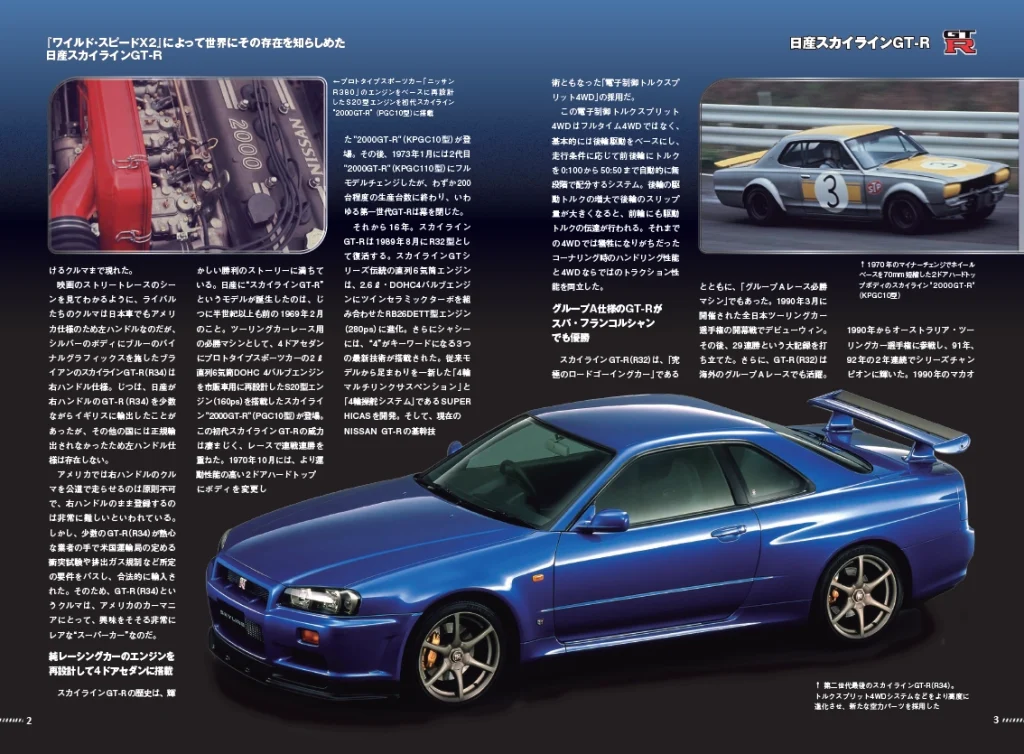 デアゴスティーニ週刊『ワイルド・スピード』日産スカイラインGT-R（R34） GT-R記事